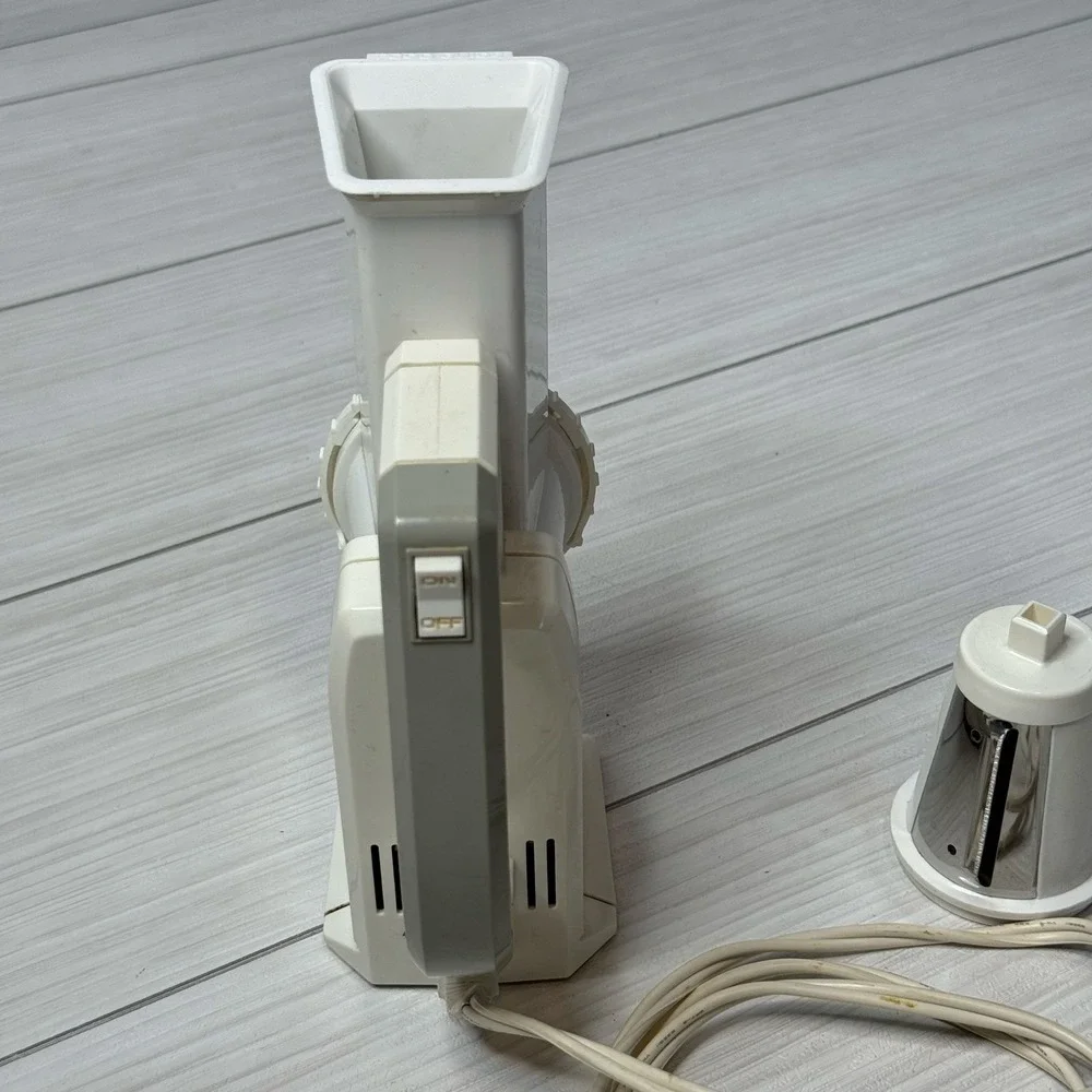 Presto SaladShooter Electric Slicer Shredder‎ White Corded Kitchen Prep Gadget